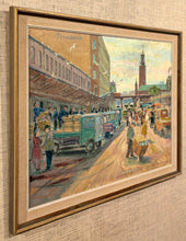 Load image into Gallery viewer, &#39;Klaratorget Market, Stockholm&#39; by Georg Lindström