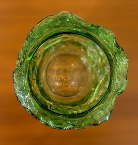 Large green glass vase by Kaj Blomqvist for Kumela Riihimäki, Finland