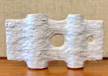 Load image into Gallery viewer, Modernist large Japanese Ikebana vessel with two circular openings