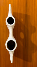 Load image into Gallery viewer, Modernist large Japanese Ikebana vessel with two circular openings