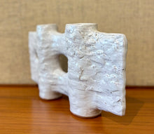 Load image into Gallery viewer, Modernist large Japanese Ikebana vessel with two circular openings