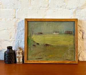 'Farmhouses With Cows at Pasture' by Lili Ege