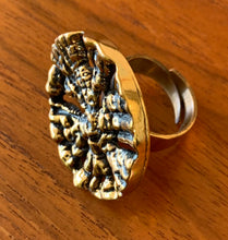 Load image into Gallery viewer, Modernist bark large bronze ring by Pentti Sarpaneva