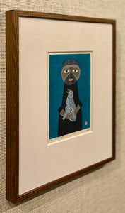 'Mountaineer Holding Bird' by Umetaro Azechi
