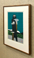 Load image into Gallery viewer, 'Mountaineer and Bird' (Mountaineer No. 5) by Umetaro Azechi