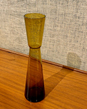 Load image into Gallery viewer, Mustard yellow glass vase by Fabian Lundqvist for Alsterfors Glasbruk