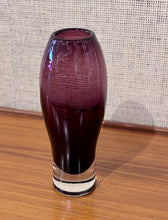 Load image into Gallery viewer, Nimipäivä purple glass vase by Aimo Okkolin for Riihimäen Lasi Oy, Finland