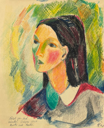 'Portait of a Young Woman' by Kerstin Lundberg-Stenman