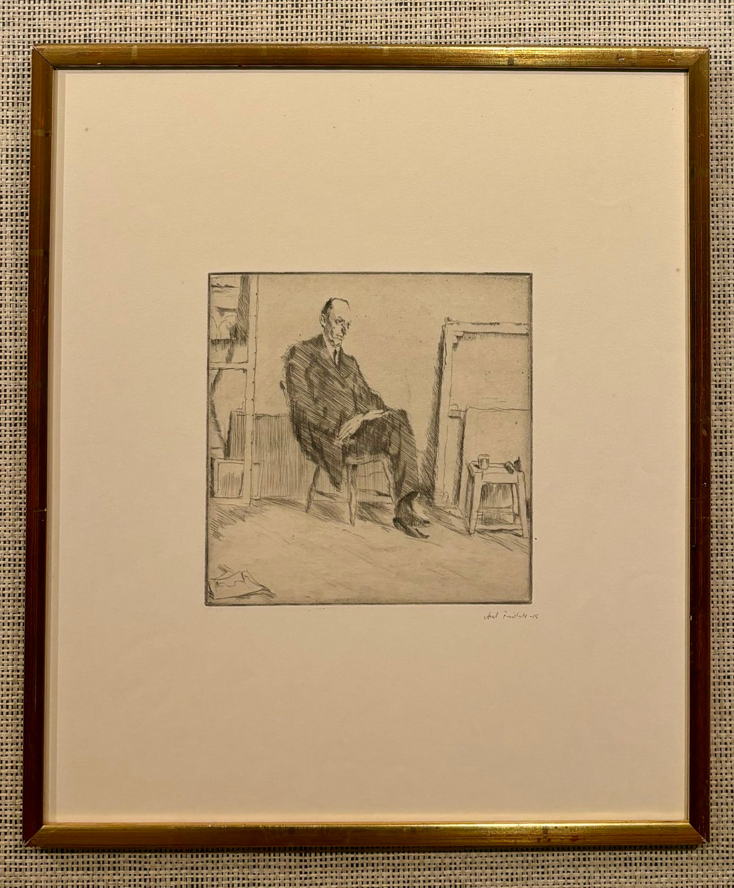 'Portrait of Alfred Hedlund' by Axel Fridell