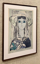 Load image into Gallery viewer, 'Portrait of Girl with Hat and Flowers' by Paul René Gauguin