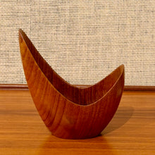 Load image into Gallery viewer, Sculptural teak bowl by Stig Sandkvist