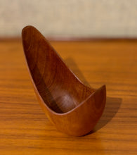 Load image into Gallery viewer, Sculptural teak bowl by Stig Sandkvist
