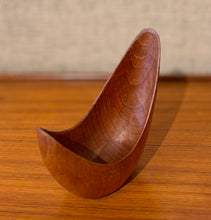 Load image into Gallery viewer, Sculptural teak bowl by Stig Sandkvist