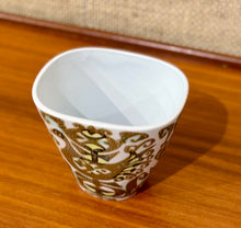 Load image into Gallery viewer, Small Baca vase with bird motif by Nils Thorsson for Aluminia Royal Copenhagen