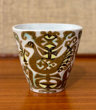 Load image into Gallery viewer, Small Baca vase with bird motif by Nils Thorsson for Aluminia Royal Copenhagen
