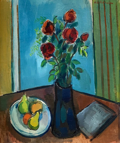 'Still Life with Flowers and Fruit' by Götrik Örtenholm