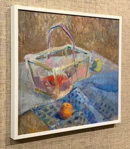 'Still Life with Picnic Basket and Fruit' by Lars Jerstorp