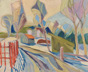 'Landscape with Cottages' by Sture Wikström