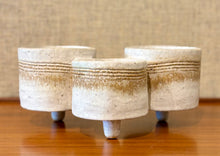 Load image into Gallery viewer, Japanese triple suiban tripod Ikebana vessel