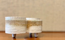 Load image into Gallery viewer, Japanese triple suiban tripod Ikebana vessel