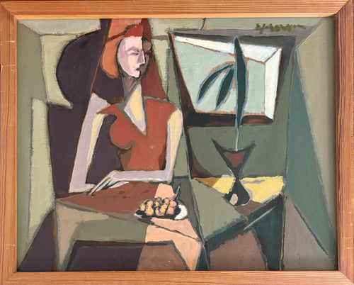 'Cubist Interior with Woman’ by Sven Johansson