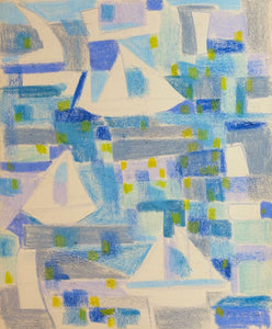 'Cubist Sailboats' by Tanja Sinelnikow