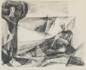 'Fishermen Repairing Nets' by Tuulikki Pietilä