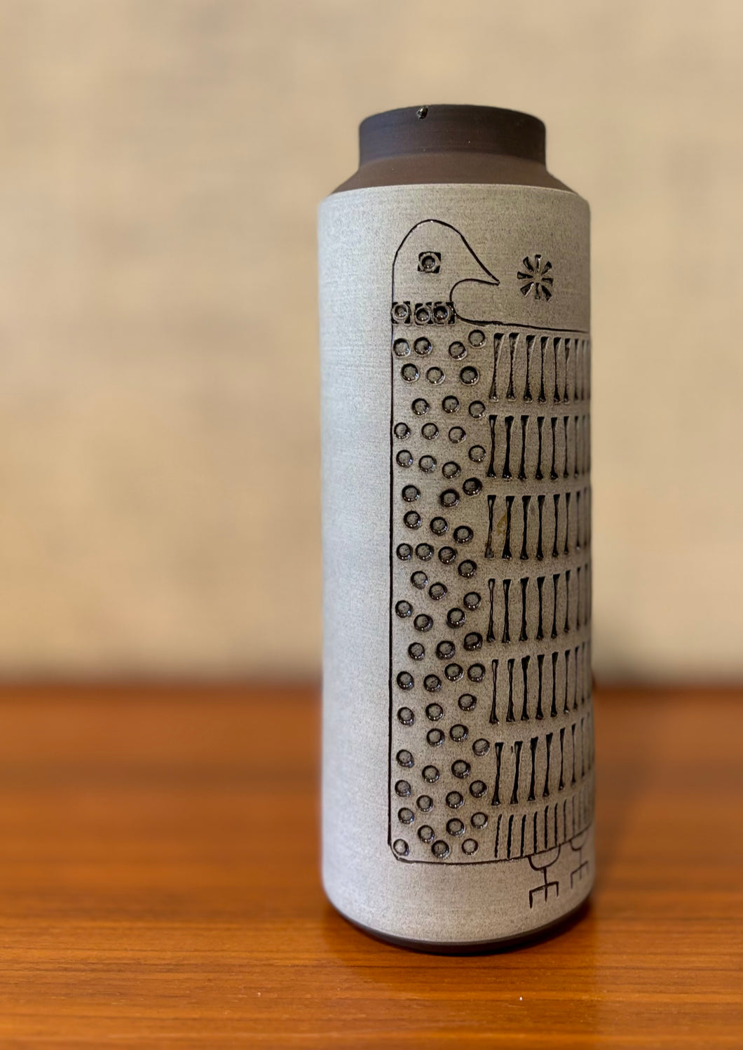 Tall bird vase by Tomas Anagrius for Alingsås Keramik