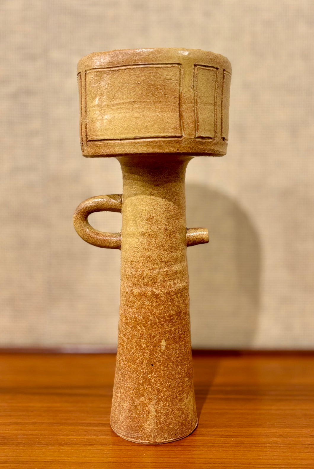 Tall modernist Japanese Ikebana vessel