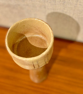 Tall modernist Japanese Ikebana vessel