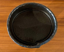 Load image into Gallery viewer, Tall modernist Japanese blue/brown Ikebana vessel