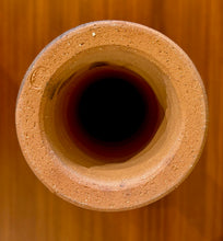 Load image into Gallery viewer, Tall modernist Japanese blue/brown Ikebana vessel