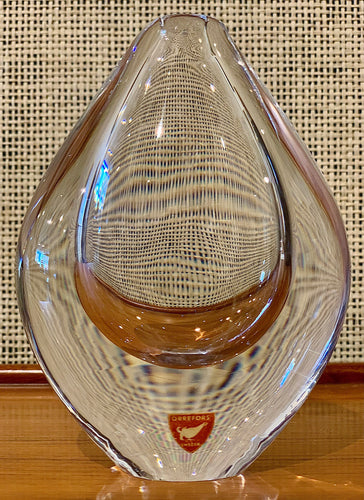 Teardrop glass vase by Sven Palmqvist for Orrefors, Sweden