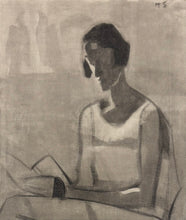 Load image into Gallery viewer, 'The Drapery with Eagles, 1924' (Örndraperiet, 1924) by Helene Schjerfbeck