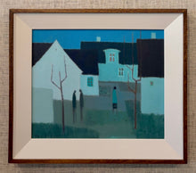 Load image into Gallery viewer, 'Three Figures in Blue Townscape' by Fabian Lundqvist