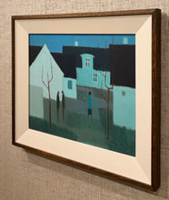 Load image into Gallery viewer, 'Three Figures in Blue Townscape' by Fabian Lundqvist