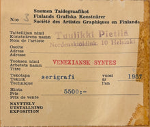 Load image into Gallery viewer, 'Veneziansk Syntes' (Venetian Synthesis) by Tuulikki Pietilä