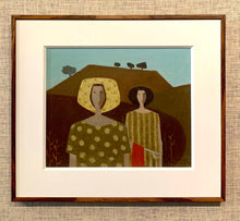 Load image into Gallery viewer, &#39;Two Women and Mountain in Background&#39; by Fabian Lundqvist