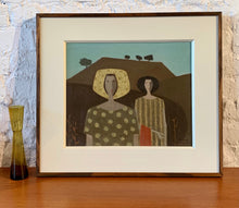 Load image into Gallery viewer, &#39;Two Women and Mountain in Background&#39; by Fabian Lundqvist