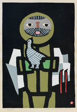 Load image into Gallery viewer, 'Bird and Mountain Man' by Umetaro Azechi