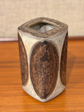 Load image into Gallery viewer, Vase with elliptical motif by Marianne Starck for Bornholm, Denmark