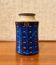 Load image into Gallery viewer, Vase with blue and brown glaze by Maria Philippi for Søholm - ON SALE was $190 now $160 - 10thANNIVERSARYSALE