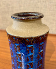 Load image into Gallery viewer, Vase with blue and brown glaze by Maria Philippi for Søholm - ON SALE was $190 now $160 - 10thANNIVERSARYSALE