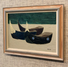 Load image into Gallery viewer, &#39;Boats, Portugal&#39; by Gustaf Georg Walles
