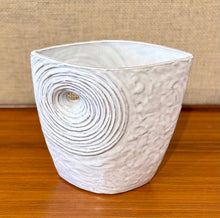 Load image into Gallery viewer, Modernist Japanese Ikebana vessel with offset circular opening