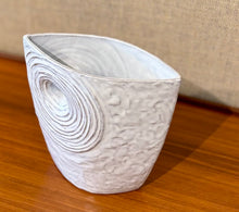 Load image into Gallery viewer, Modernist Japanese Ikebana vessel with offset circular opening