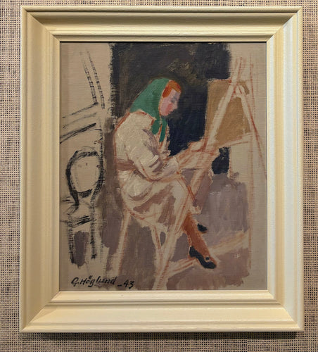 'Woman Painting' by Gustaf Höglund