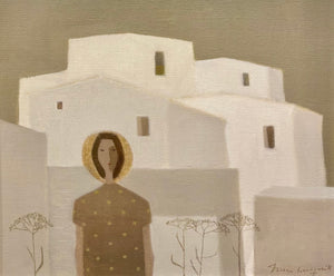 'Woman with Plants and Houses' by Fabian Lundqvist