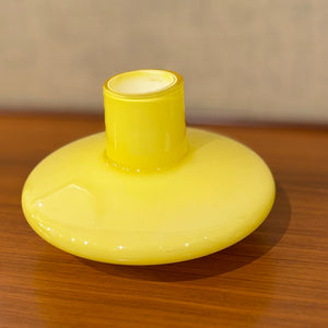 Yellow glass vase - Alsterfors Glasbruk