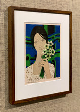 Load image into Gallery viewer, &#39;Woman with Flowers&#39; by Yves Ganne - ON SALE